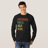 2009年7月13素晴らし日誕生日13歳 Tシャツ (正面フル)