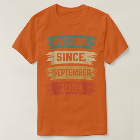 2009年9おもしろい月13日素晴らしから13歳 Tシャツ (デザイン正面)