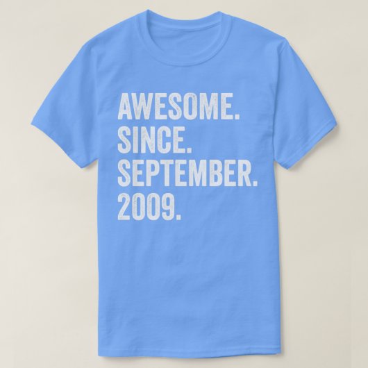 2009年9素晴らし月13日13歳 Tシャツ (デザイン正面)