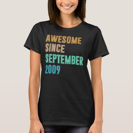 2009年9素晴らし月13日13歳 Tシャツ (正面)