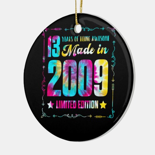2009年、13誕生日13年で作素晴らし成 セラミックオーナメント (左)