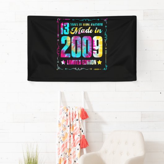 2009年、13誕生日13年で作素晴らし成 横断幕 (インサイチュ)