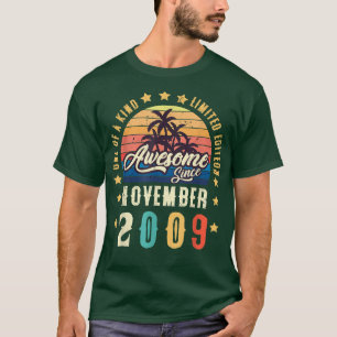 2009素晴らし年11月以来ヴィンテージ13誕生日 Tシャツ