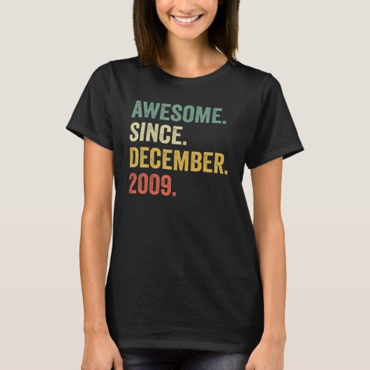 2009素晴らし年12月13日誕生日13年 Tシャツ (正面)