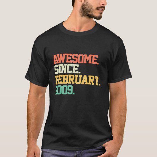 2009素晴らし年2月13誕生日13年 Tシャツ (正面)