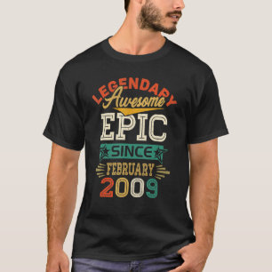 2009素晴らし年2月14日から伝説的な叙事詩 Tシャツ