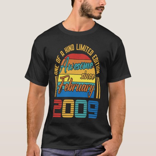 2009素晴らし年2月14歳から14歳 Tシャツ (正面)