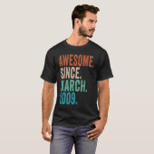2009素晴らし年3月14歳14歳から Tシャツ (正面フル)