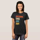 2009素晴らし年6月13歳13歳から Tシャツ (正面フル)