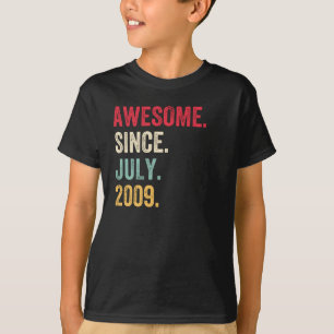 2009素晴らし年7月以降の誕生日 Tシャツ