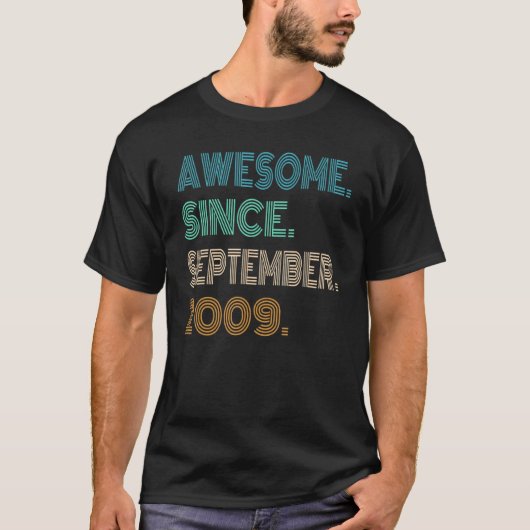 2009素晴らし年9月13日誕生日13年 Tシャツ (正面)