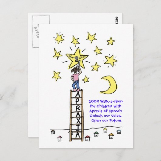 2009言語失行の子供のための散歩 ポストカード (正面/裏面)