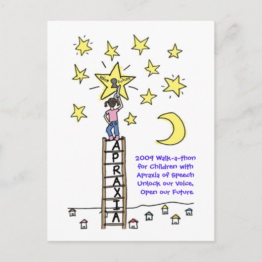 2009言語失行の子供のための散歩 ポストカード (正面)