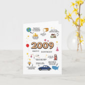 2009誕生日カード（息子または娘） カード (黄色い花)