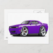 2009-11チャレンジャーRTパープルホワイトカー ポストカード (正面/裏面)