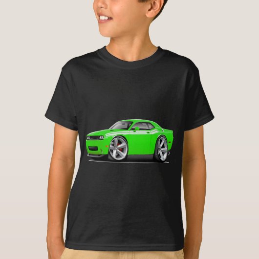 2009-11年の挑戦者RTのライム白の車 Tシャツ (正面)