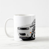 2009-11年の挑戦者RTの白黒い車 コーヒーマグカップ (左)