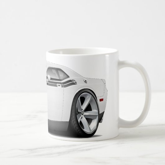 2009-11年の挑戦者RTの白黒い車 コーヒーマグカップ (右)