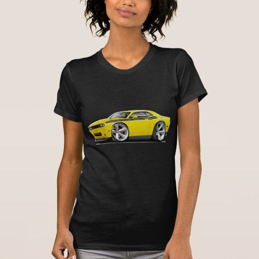 2009-11年の挑戦者RTの黄色黒い車 Tシャツ (正面)