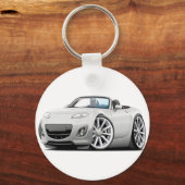 2009-13ミアタホワイトカー キーホルダー (正面)