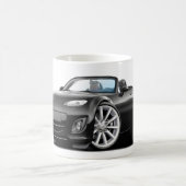2009-13年のMiataの黒い車 コーヒーマグカップ (中央)