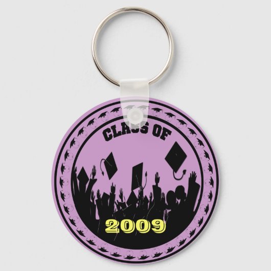 2009/2010のクラスあなたの学校の色を選択 キーホルダー (正面)