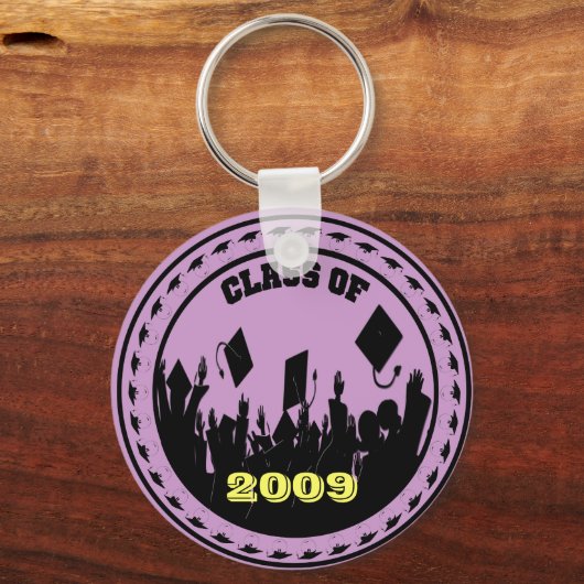 2009/2010のクラスあなたの学校の色を選択 キーホルダー (正面)