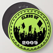 2009/2010のクラスあなたの学校の色を選択 缶バッジ (正面&裏面)