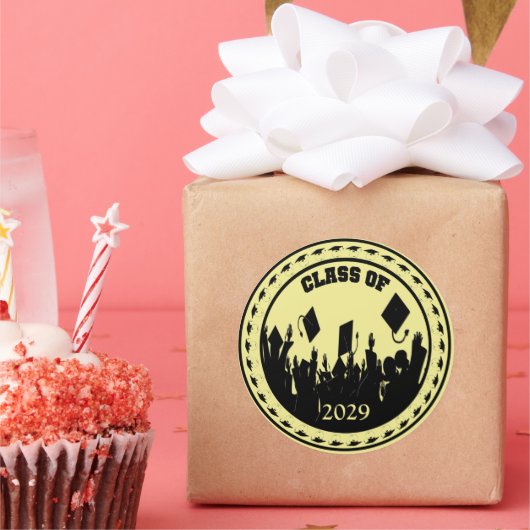 2009/2010年のクラスを選択 – ステッカー色 ラウンドシール (パーティー)