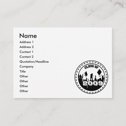 2009 2010年年年版シニアカードのクラス コーリングカード (正面)