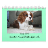 2009-2010無頓着なチャールズ王スパニエル犬のカレンダー カレンダー (カバー)