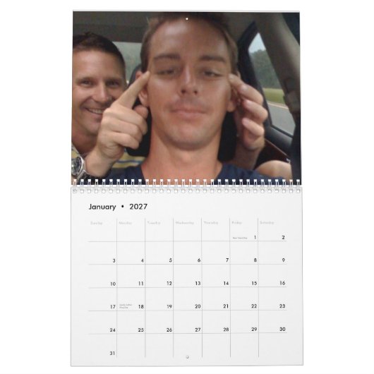 2009 RKC&Sの従業員のカレンダー カレンダー (1月 2027)