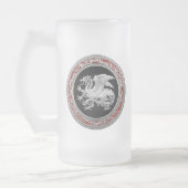 [200]アイスランドドラゴン、ランドヴェッティル[シルバー] フロストグラスビールジョッキ (左)