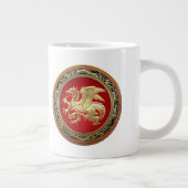 [200]アイスランドドラゴン、ランドヴェッティル[金ゴールド] ジャンボコーヒーマグカップ (右)