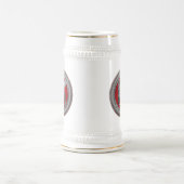 [200]アッシリア翼ブル：シルバーとブラックラマス ビールジョッキ (中央)