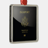 [200]アメリカのパスポート表紙 メタルオーナメント (右)