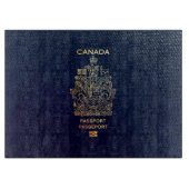 [200]カナダのパスポート表紙 カッティングボード (正面)