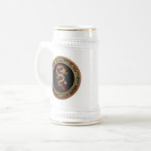[200]ゴールデン中国のドラゴンフカンロン ビールジョッキ (正面左)