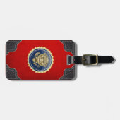 [200]サービ大統領のスバッジ[PSB] ラゲッジタグ (正面横)