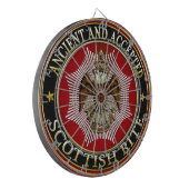 [200]スコティッシュライトダブル頭ワシ ダーツボード (正面左)