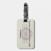 【200】スコティッシュ・ライト・ダブルヘッド・イーグル ラゲッジタグ (裏面縦)