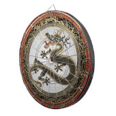 [200]ブラック·アンド·金ゴールド·セイク·イースタン·ドラゴン ダーツボード (正面右)