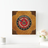 [200]マスターの石大工、第3程度[特集号] スクエア壁時計 (ホーム)