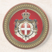 [200]マルタの順序 – SMOM Coat of Arms コースター (正面)
