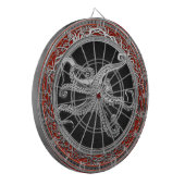 【200】守り姿の聖銀蛸 ダーツボード (正面左)