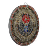 [200]聖なる金ゴールドエジプトの翼を持つスカラブとアンク ダーツボード (正面左)