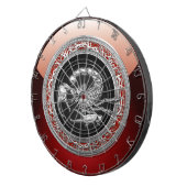 [200]聖なる銀のサソリを黒に ダーツボード (正面右)