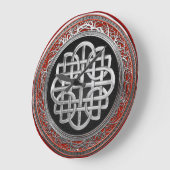 [200]聖ケルト銀ノットクロス ラージ壁時計 (傾斜)