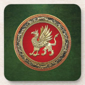 [200]聖金ゴールドグリフィン コースター (正面)