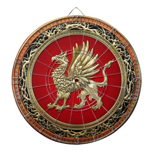 [200]聖金ゴールドグリフィン ダーツボード (正面)